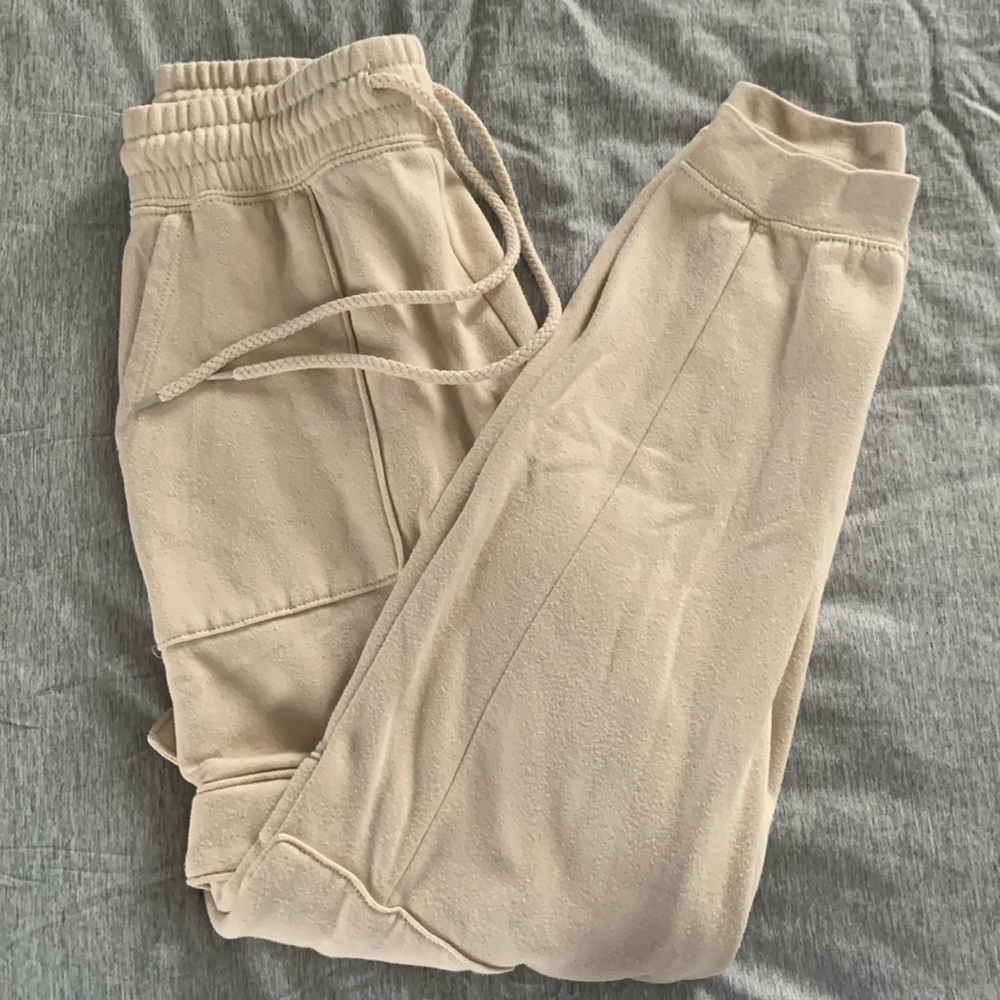 Tan Cargo Sweatpants- Reflex
